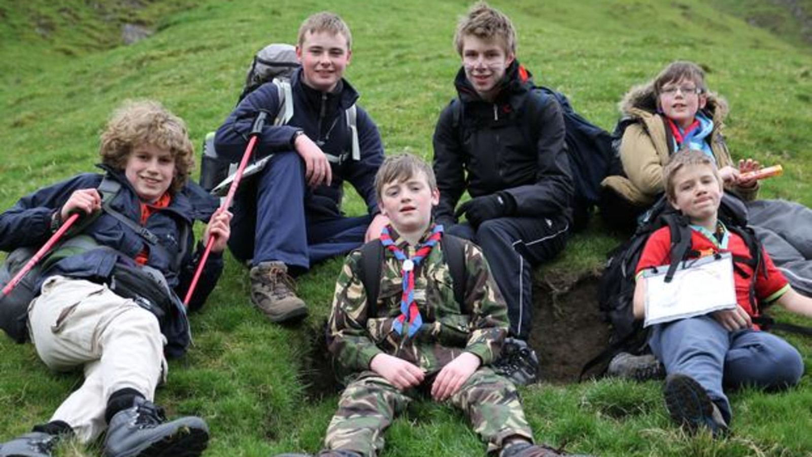 Wolds Challenge Hike Scouts
