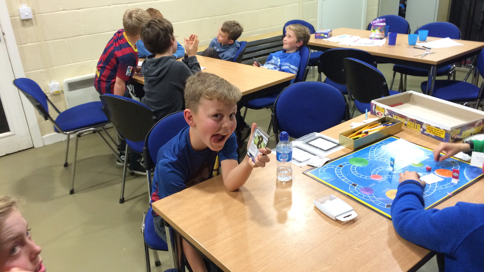 Indoor Games at Camp (it must have been cold)