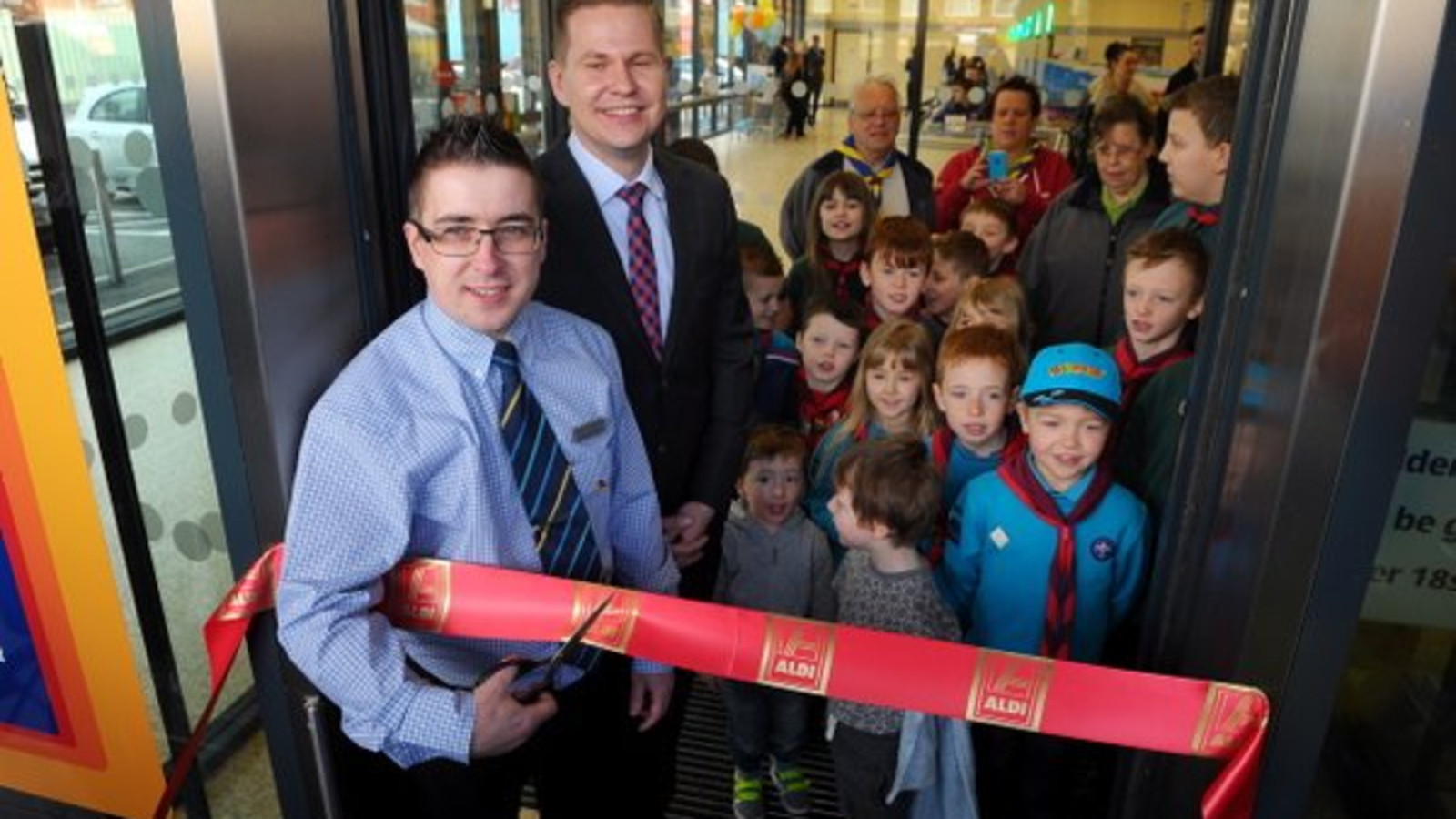 St Martins help with the Opening of New Aldi Store